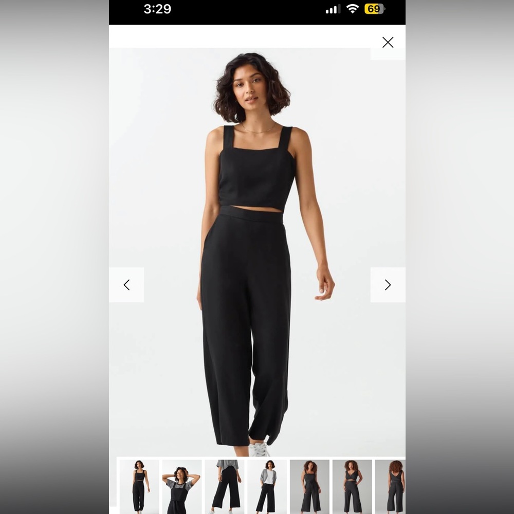 VETTA Black Jumpsuit Size 0